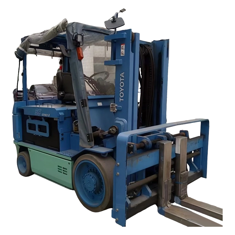 電動ソリッドタイヤ5トン中古トヨタ鉛酸フォークリフト