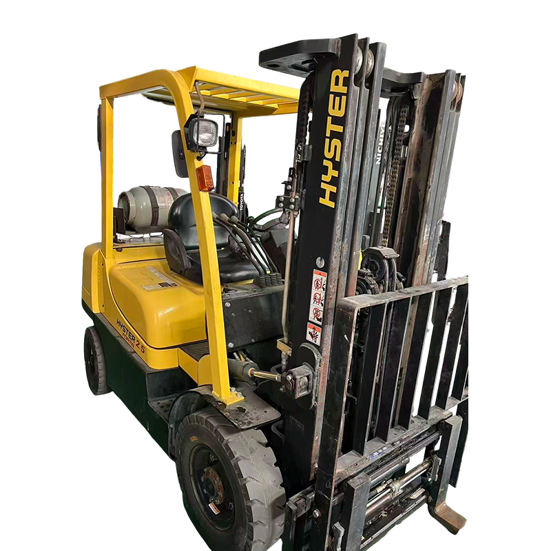 2.5トン中古ハイスターLPGフォークリフト（フォークポジショナー付き）